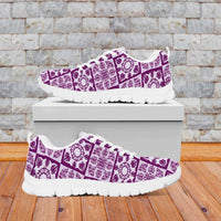 Poni Palaka Quilt Hawaii Sneakers Hawaiian Tropical Monstera Sea Turtle