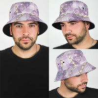 Pua Kalaunu Lei Bucket Hat Palaka Pattern