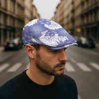 Purple Aloha Hawaii Jeff Hat Monstera Hibiscus Plumeria Seamless Vibes - Polynesian Pride