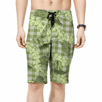 Purple Palaka Hawaii Cowboy Board Shorts Puakenikeni Lei Paniolo Papale Seamless Vibes