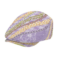 Purple Palaka Hawaii Leis Jeff Hat Hawaiian-plaid Elegant Tropical Vibes - Polynesian Pride