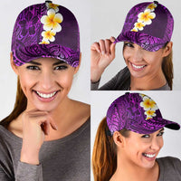 Purple Polynesia Classic Cap Plumeria Tropical Leaves With Galaxy Polynesian Art LT14