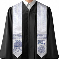 Queen Salote College 100 Years Anniversary Custom Graduation Stole Tonga QSC White