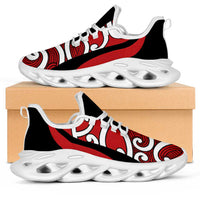 Red Maori Koru New Zealand Clunky Sneakers