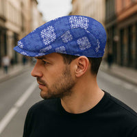 Royal Blue Palaka Quilt Hawaii Jeff Hat Traditional Hawaii-plaid Pattern - Polynesian Pride