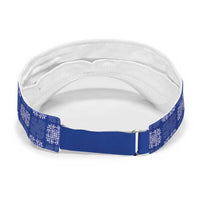 Royal Blue Palaka Quilt Hawaii Sun Visor Cap Traditional Hawaii-plaid Pattern LT14 - Polynesian Pride