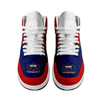 Samoa High Sneakers AJ1 Coat Of Arms Flag Inspired