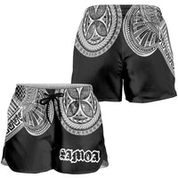 Samoa Traditional Tattoo Shorts for Women Tribal Tatau Pattern