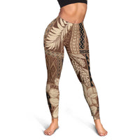 Samoa Women's Day Leggings Tiale Flower Mix Siapo Tapa LT7
