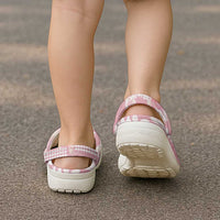 Soft Pink Hawaii Anthurium Plumeria Lei Clogs Shoes