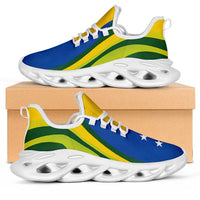 Solomon Islands Clunky Sneakers Flag-Inspired Curve Style