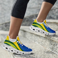 Solomon Islands Clunky Sneakers Flag-Inspired Curve Style
