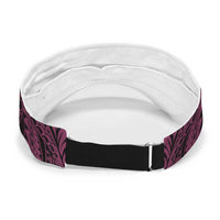 Think Pink Breast Cancer Awareness Sun Visor Cap Butterfly Aboriginal Mix Polynesian Pattern LT14 - Polynesian Pride