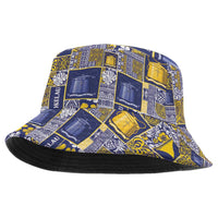 Tokelau Manuia te Kilihimahi Bucket Hat Pacific Patchwork Xmas Vibes - Polynesian Pride
