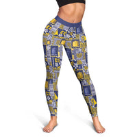 Tokelau Manuia te Kilihimahi Leggings Pacific Patchwork Xmas Vibes - Polynesian Pride