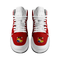 Tonga High Sneakers AJ1 Coat Of Arms Flag Inspired