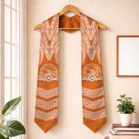 Tonga Tailulu College Graduation Stole Traditional Ngatu and Polynesian Pattern