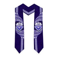 Tonga Tupou High School Graduation Stole Traditional Ngatu and Polynesian Pattern