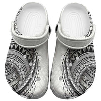 Traditional Polynesian Art Tattoos Clogs Shoes White Color - Polynesian Pride