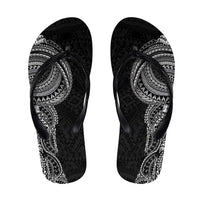 Traditional Polynesian Art Tattoos Flip Flops Black Color - Polynesian Pride