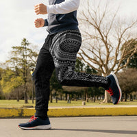 Traditional Polynesian Art Tattoos Jogger Pants Black Color - Polynesian Pride