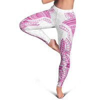 Traditional Polynesian Art Tattoos Leggings Pink Color - Polynesian Pride