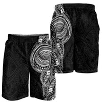 Traditional Polynesian Art Tattoos Shorts for Men Black Color - Polynesian Pride