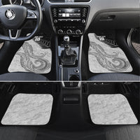 Personalized New Zealand Football Car Mats Kiwi Mascot with Silver Fern - Maori Tribal Tattoo Art