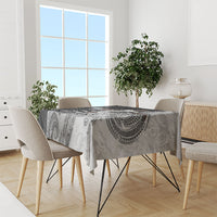 Personalized New Zealand Football Tablecloth Kiwi Mascot with Silver Fern - Maori Tribal Tattoo Art TS04 - Polynesian Pride