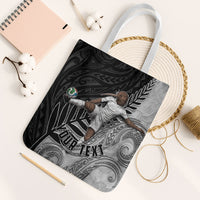 Personalized New Zealand Football Tote Bag Kiwi Mascot with Silver Fern - Maori Tribal Tattoo Art