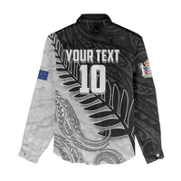 Personalized New Zealand Football Women Casual Shirt Kiwi Mascot with Silver Fern - Maori Tribal Tattoo Art