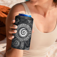 Hawaiian Piko 4 in 1 Can Cooler Tumbler Cultural Anchor Connect Your Roots Ocean Waves