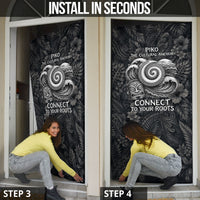 Hawaiian Piko Door Cover Cultural Anchor Connect Your Roots Ocean Waves