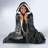 Hawaiian Piko Hooded Blanket Cultural Anchor Connect Your Roots Ocean Waves