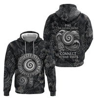 Hawaiian Piko Hoodie Cultural Anchor Connect Your Roots Ocean Waves