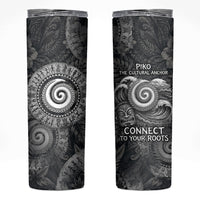 Hawaiian Piko Skinny Tumbler Cultural Anchor Connect Your Roots Ocean Waves