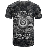Hawaiian Piko T Shirt Cultural Anchor Connect Your Roots Ocean Waves