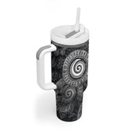 Hawaiian Piko Tumbler With Handle Cultural Anchor Connect Your Roots Ocean Waves