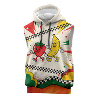 Support Your Fruity Friends Love Wins Gay Pride Sleeveless Hoodie LGBTQ Retro 30s Cartoon Checkered TS04 White Yellow - Polynesian Pride