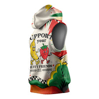 Support Your Fruity Friends Love Wins Gay Pride Sleeveless Hoodie LGBTQ Retro 30s Cartoon Checkered TS04 - Polynesian Pride
