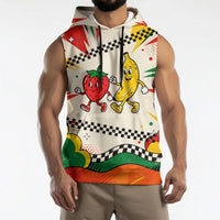 Support Your Fruity Friends Love Wins Gay Pride Sleeveless Hoodie LGBTQ Retro 30s Cartoon Checkered TS04 - Polynesian Pride