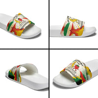 Support Your Fruity Friends Love Wins Gay Pride Slide Sandals LGBTQ Retro 30s Cartoon Checkered