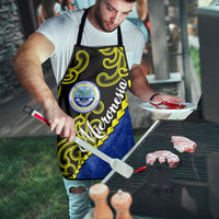 Federated States Of Micronesia FSM Apron Pacific Islander Tribal Swirl Geometric Pattern