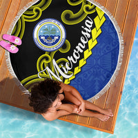 Federated States Of Micronesia FSM Beach Blanket Pacific Islander Tribal Swirl Geometric Pattern
