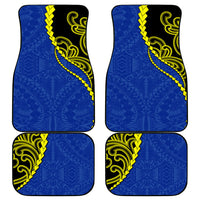 Federated States Of Micronesia FSM Car Mats Pacific Islander Tribal Swirl Geometric Pattern