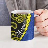 Federated States Of Micronesia FSM Ceramic Mug Pacific Islander Tribal Swirl Geometric Pattern