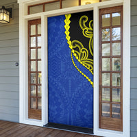 Federated States Of Micronesia FSM Door Cover Pacific Islander Tribal Swirl Geometric Pattern
