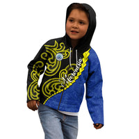 Federated States Of Micronesia FSM Kid Hoodie Pacific Islander Tribal Swirl Geometric Pattern