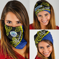 Federated States Of Micronesia FSM Neck Gaiter Pacific Islander Tribal Swirl Geometric Pattern