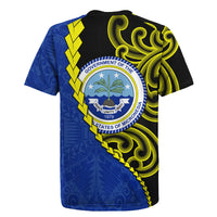Federated States Of Micronesia FSM Rugby Jersey Pacific Islander Tribal Swirl Geometric Pattern